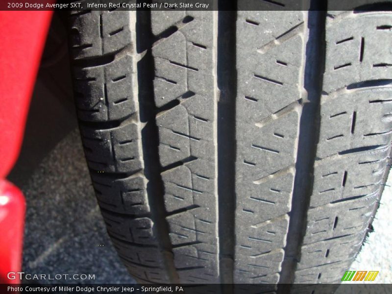 Inferno Red Crystal Pearl / Dark Slate Gray 2009 Dodge Avenger SXT