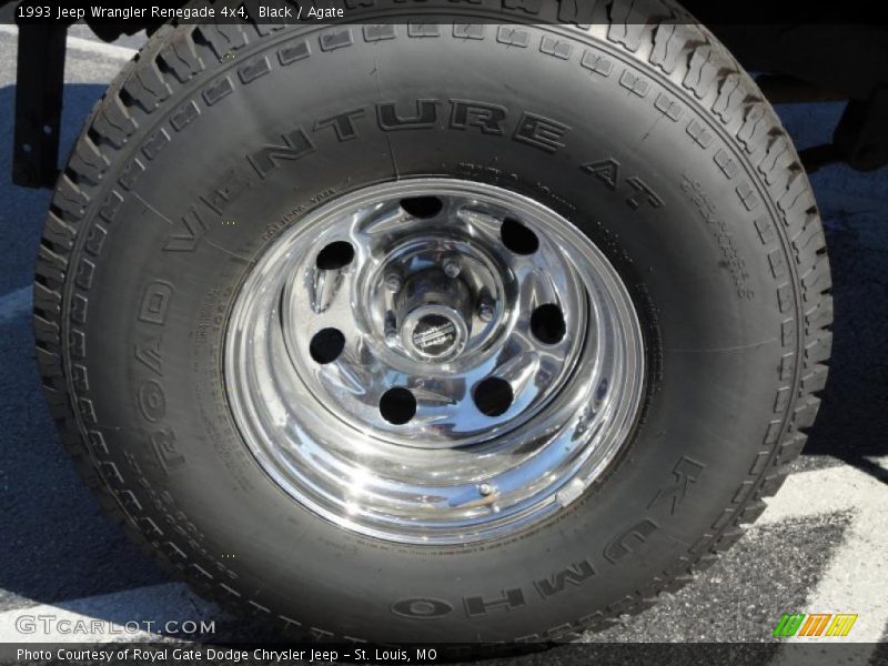 Black / Agate 1993 Jeep Wrangler Renegade 4x4