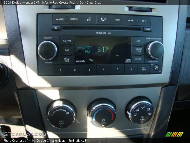 Inferno Red Crystal Pearl / Dark Slate Gray 2009 Dodge Avenger SXT