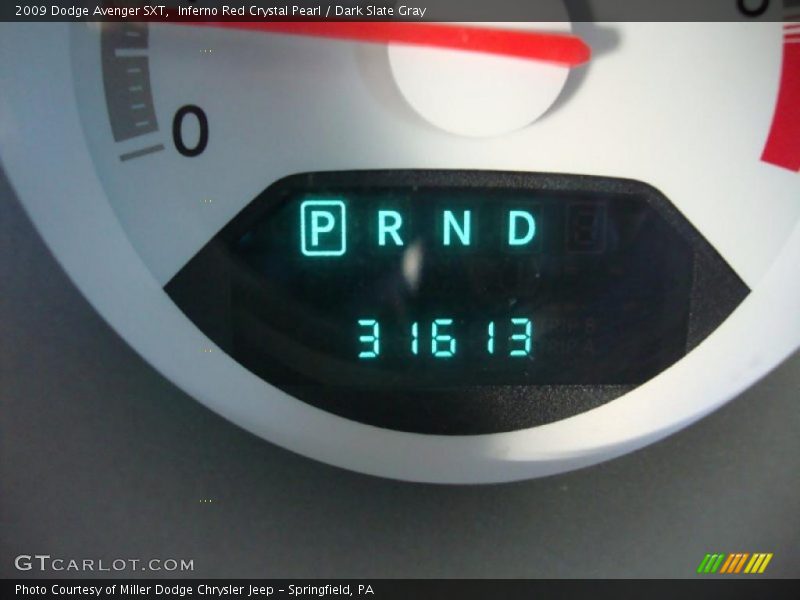 Inferno Red Crystal Pearl / Dark Slate Gray 2009 Dodge Avenger SXT