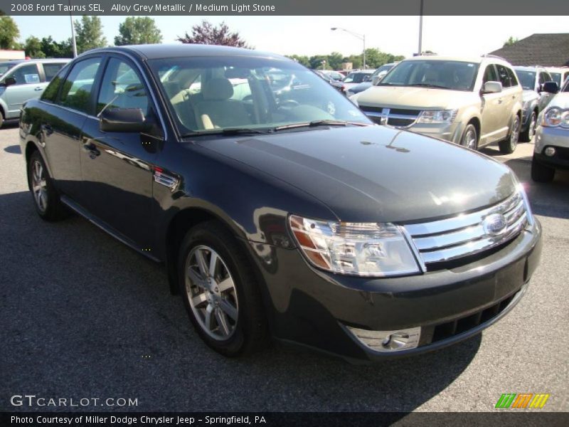 Alloy Grey Metallic / Medium Light Stone 2008 Ford Taurus SEL