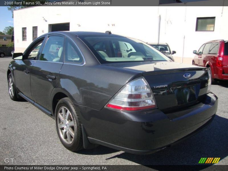 Alloy Grey Metallic / Medium Light Stone 2008 Ford Taurus SEL