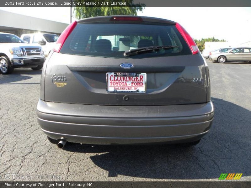 Liquid Grey Metallic / Dark Charcoal 2002 Ford Focus ZX3 Coupe