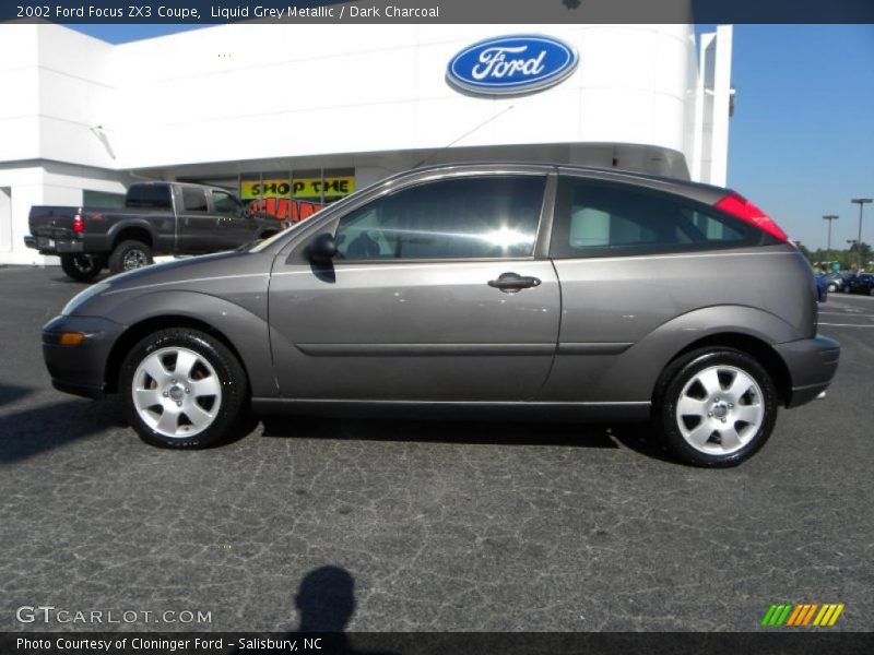 Liquid Grey Metallic / Dark Charcoal 2002 Ford Focus ZX3 Coupe