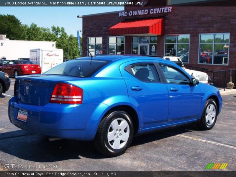 Marathon Blue Pearl / Dark Slate Gray/Light Slate Gray 2008 Dodge Avenger SE