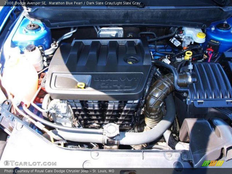 Marathon Blue Pearl / Dark Slate Gray/Light Slate Gray 2008 Dodge Avenger SE