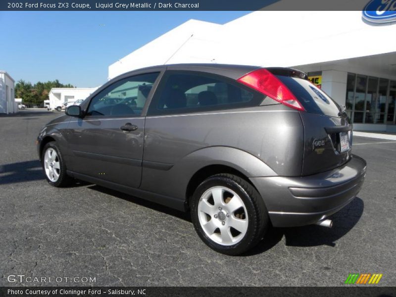 Liquid Grey Metallic / Dark Charcoal 2002 Ford Focus ZX3 Coupe
