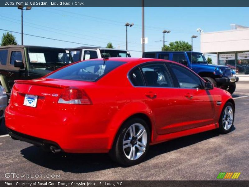 Liquid Red / Onyx 2009 Pontiac G8 Sedan