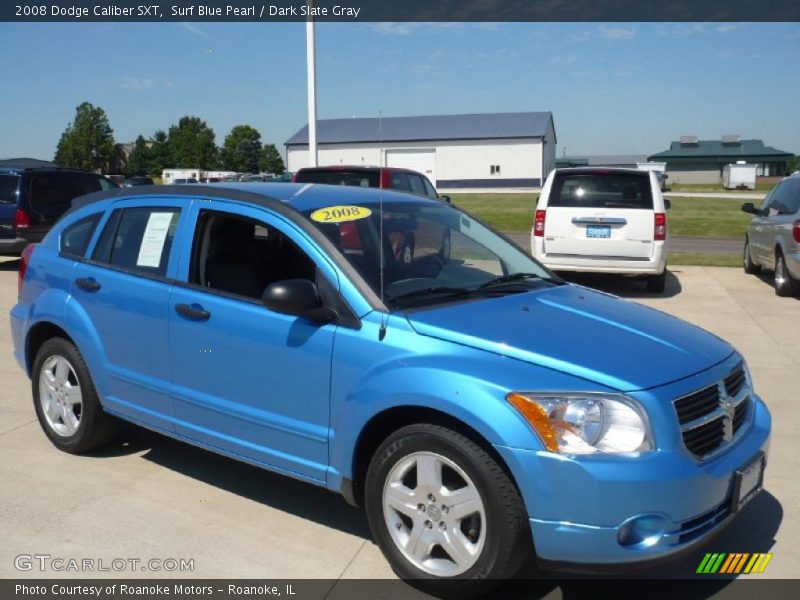 Surf Blue Pearl / Dark Slate Gray 2008 Dodge Caliber SXT