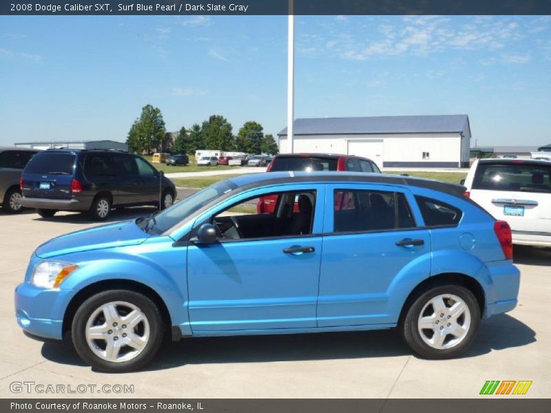 Surf Blue Pearl / Dark Slate Gray 2008 Dodge Caliber SXT