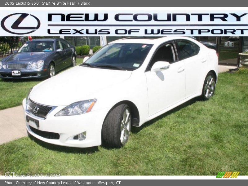 Starfire White Pearl / Black 2009 Lexus IS 350