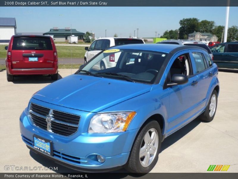 Surf Blue Pearl / Dark Slate Gray 2008 Dodge Caliber SXT