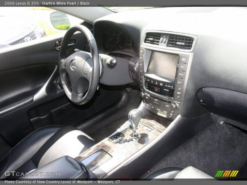 Starfire White Pearl / Black 2009 Lexus IS 350