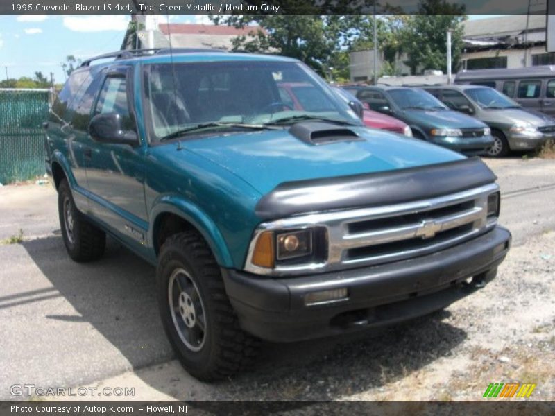 Teal Green Metallic / Medium Gray 1996 Chevrolet Blazer LS 4x4