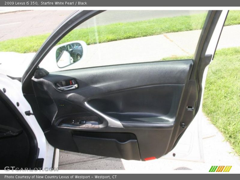 Starfire White Pearl / Black 2009 Lexus IS 350