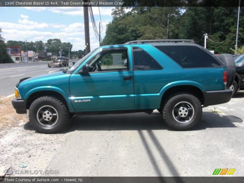 Teal Green Metallic / Medium Gray 1996 Chevrolet Blazer LS 4x4