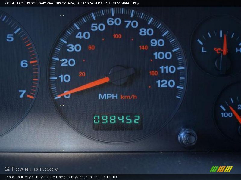 Graphite Metallic / Dark Slate Gray 2004 Jeep Grand Cherokee Laredo 4x4