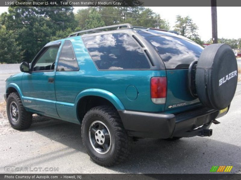Teal Green Metallic / Medium Gray 1996 Chevrolet Blazer LS 4x4