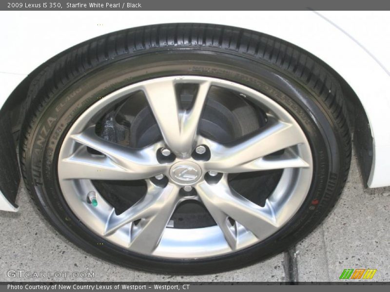 Starfire White Pearl / Black 2009 Lexus IS 350