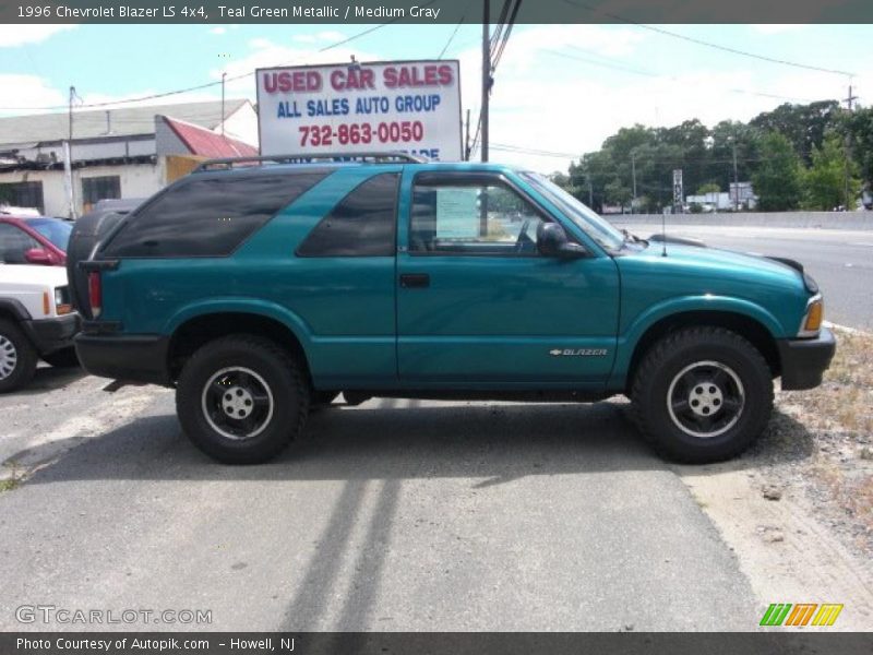 Teal Green Metallic / Medium Gray 1996 Chevrolet Blazer LS 4x4