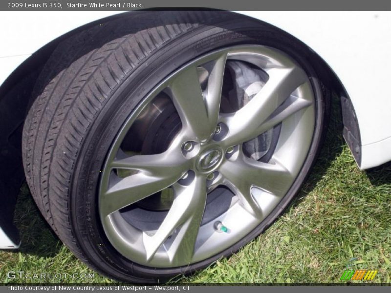 Starfire White Pearl / Black 2009 Lexus IS 350