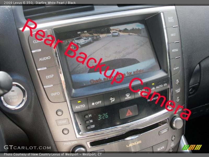 Starfire White Pearl / Black 2009 Lexus IS 350