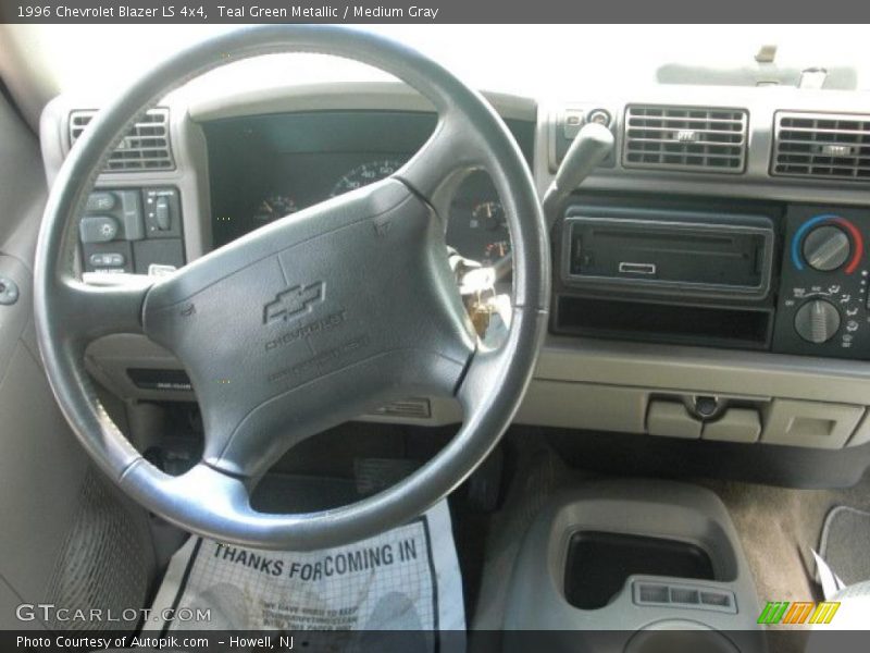 Teal Green Metallic / Medium Gray 1996 Chevrolet Blazer LS 4x4