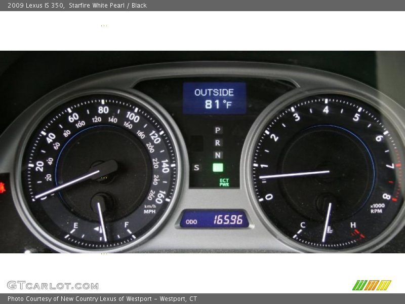 Starfire White Pearl / Black 2009 Lexus IS 350