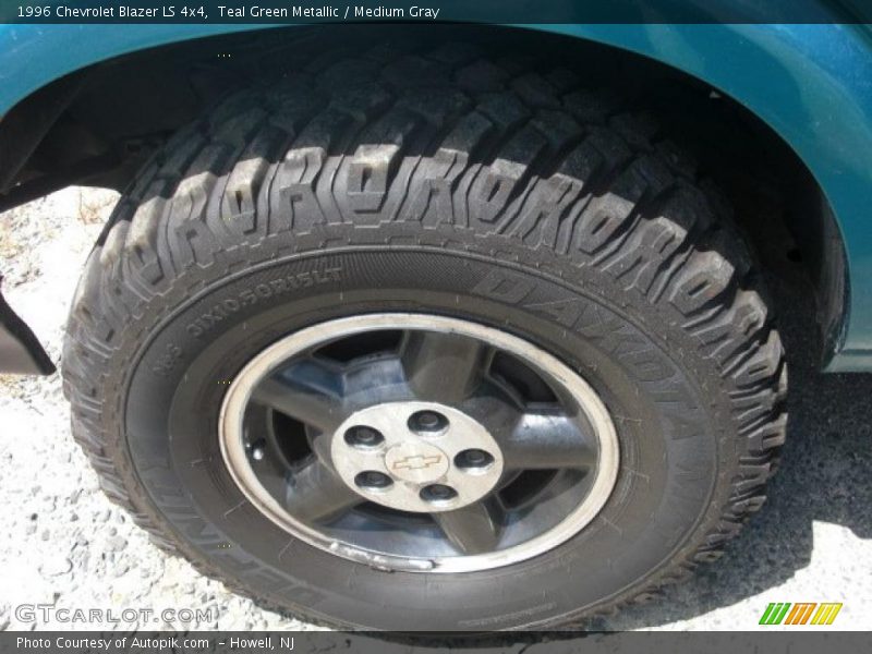Teal Green Metallic / Medium Gray 1996 Chevrolet Blazer LS 4x4