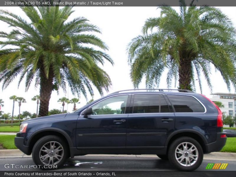 Nautic Blue Metallic / Taupe/Light Taupe 2004 Volvo XC90 T6 AWD
