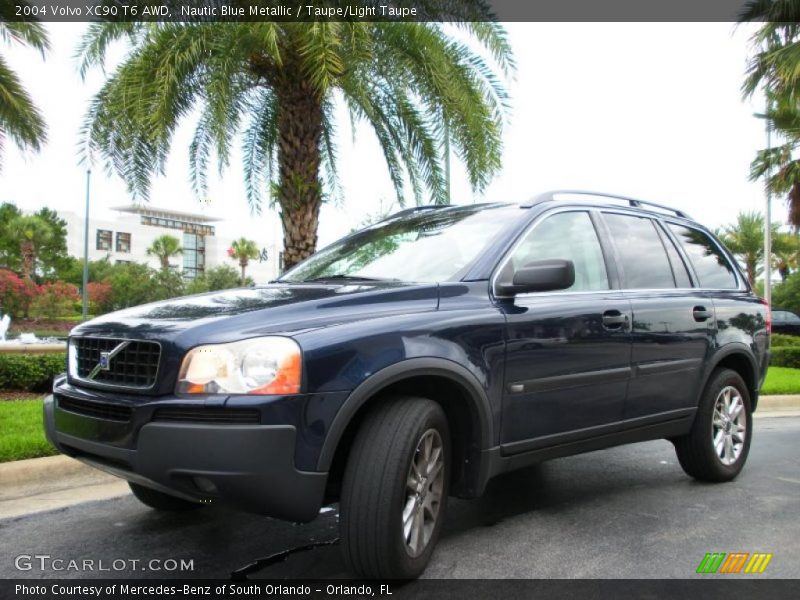 Nautic Blue Metallic / Taupe/Light Taupe 2004 Volvo XC90 T6 AWD