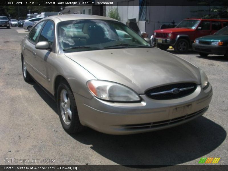 Harvest Gold Metallic / Medium Parchment 2001 Ford Taurus SE