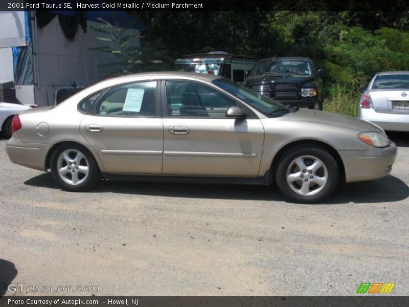 Harvest Gold Metallic / Medium Parchment 2001 Ford Taurus SE