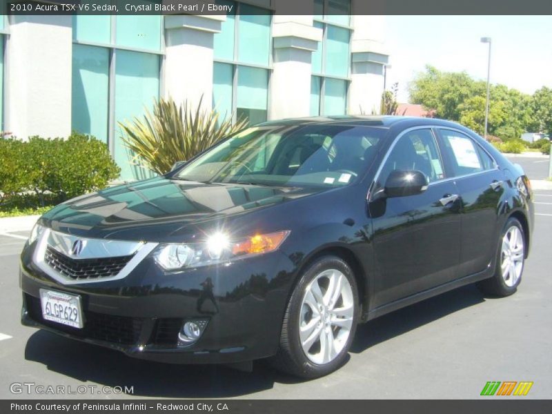 Crystal Black Pearl / Ebony 2010 Acura TSX V6 Sedan