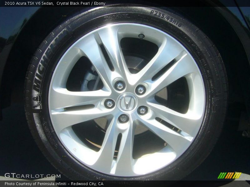 Crystal Black Pearl / Ebony 2010 Acura TSX V6 Sedan