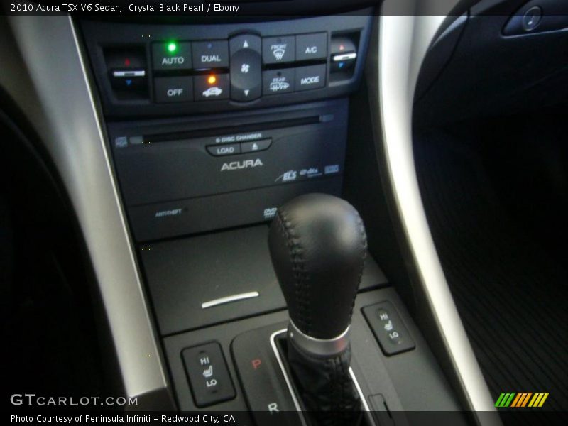 Crystal Black Pearl / Ebony 2010 Acura TSX V6 Sedan
