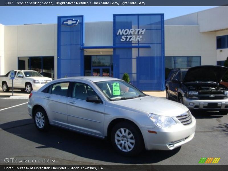 Bright Silver Metallic / Dark Slate Gray/Light Slate Gray 2007 Chrysler Sebring Sedan