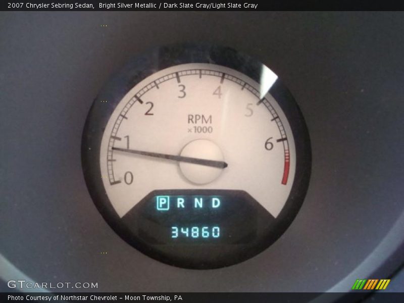 Bright Silver Metallic / Dark Slate Gray/Light Slate Gray 2007 Chrysler Sebring Sedan