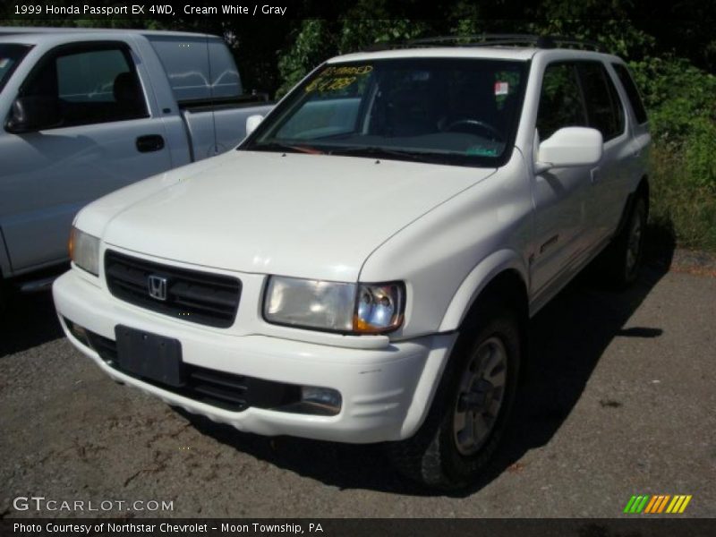 Cream White / Gray 1999 Honda Passport EX 4WD