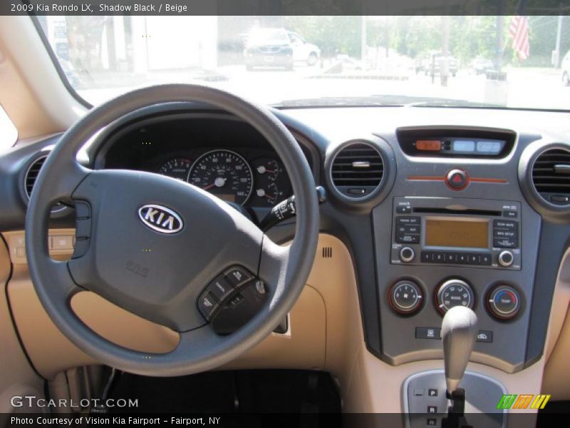 Shadow Black / Beige 2009 Kia Rondo LX