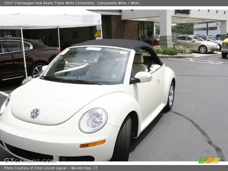 Campanella White / White 2007 Volkswagen New Beetle Triple White Convertible