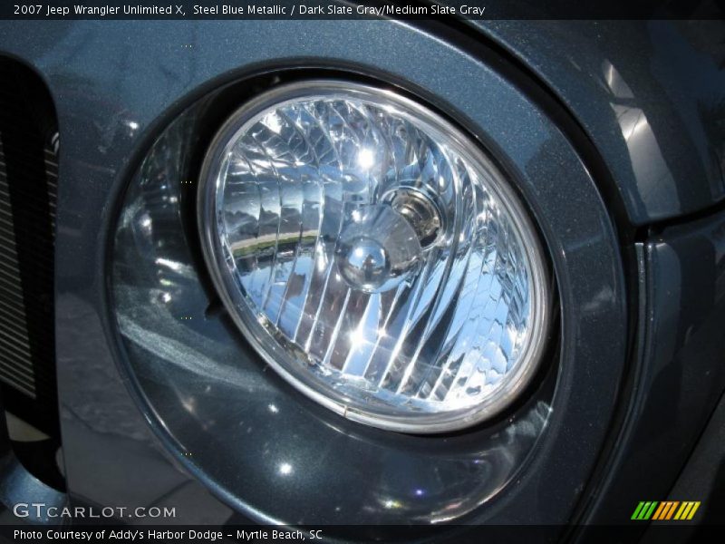 Steel Blue Metallic / Dark Slate Gray/Medium Slate Gray 2007 Jeep Wrangler Unlimited X