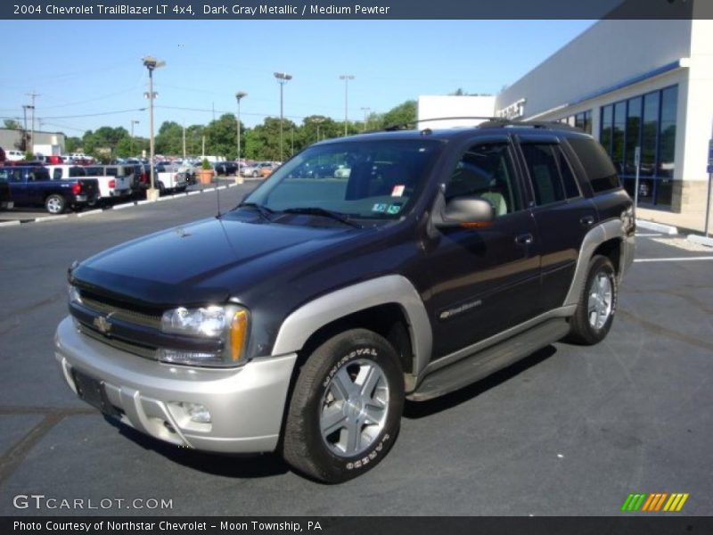 Dark Gray Metallic / Medium Pewter 2004 Chevrolet TrailBlazer LT 4x4