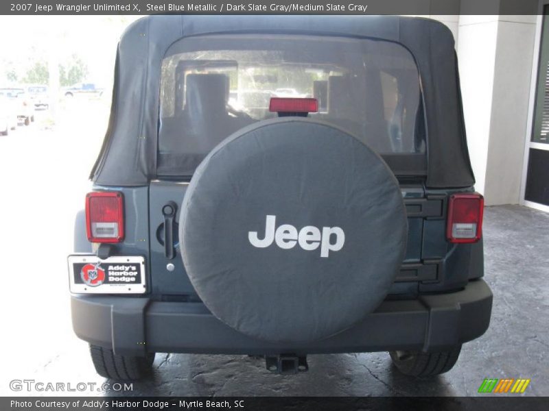 Steel Blue Metallic / Dark Slate Gray/Medium Slate Gray 2007 Jeep Wrangler Unlimited X