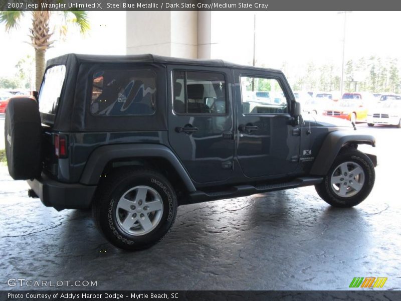 Steel Blue Metallic / Dark Slate Gray/Medium Slate Gray 2007 Jeep Wrangler Unlimited X
