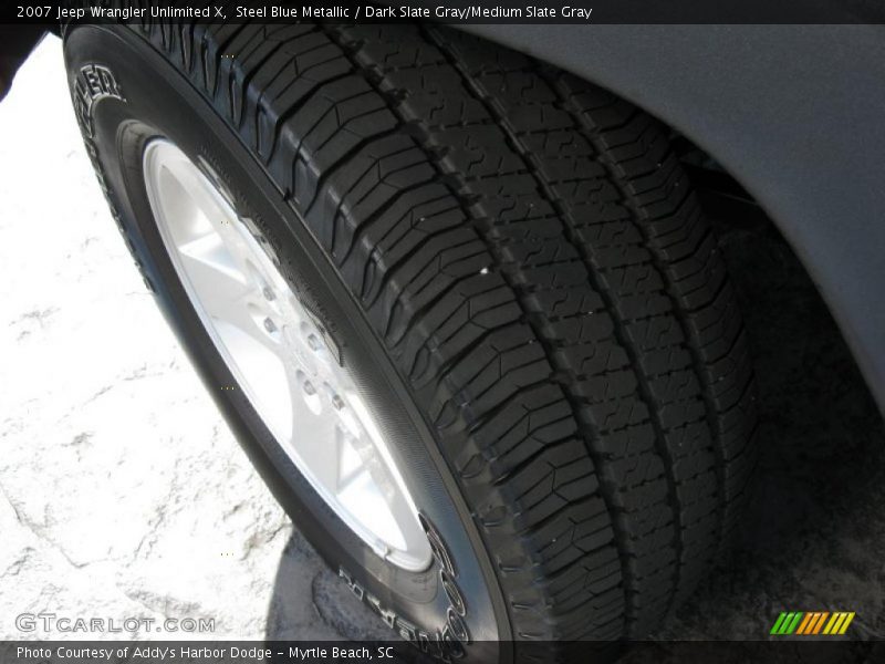 Steel Blue Metallic / Dark Slate Gray/Medium Slate Gray 2007 Jeep Wrangler Unlimited X