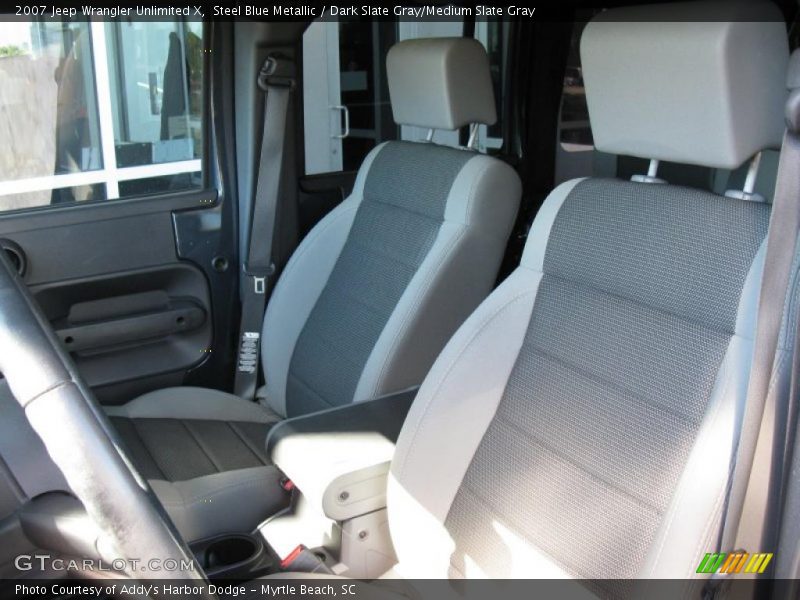 Steel Blue Metallic / Dark Slate Gray/Medium Slate Gray 2007 Jeep Wrangler Unlimited X
