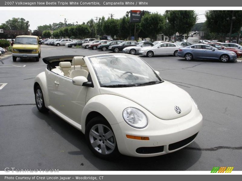 Campanella White / White 2007 Volkswagen New Beetle Triple White Convertible