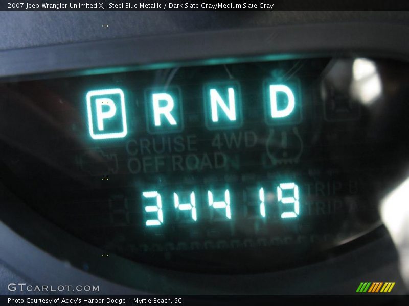 Steel Blue Metallic / Dark Slate Gray/Medium Slate Gray 2007 Jeep Wrangler Unlimited X