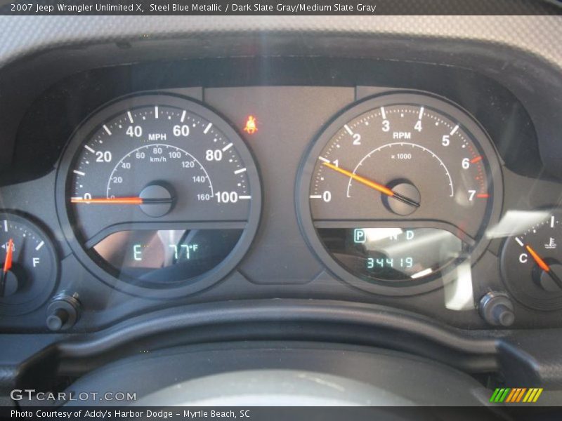 Steel Blue Metallic / Dark Slate Gray/Medium Slate Gray 2007 Jeep Wrangler Unlimited X